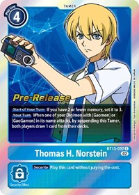 Thomas H. Norstein (Versus Royal Knights Pre-Release Cards)