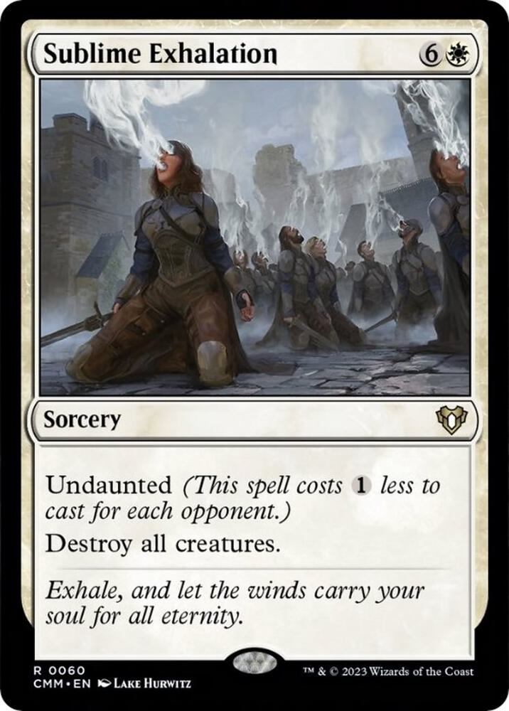Sublime Exhalation 60 card