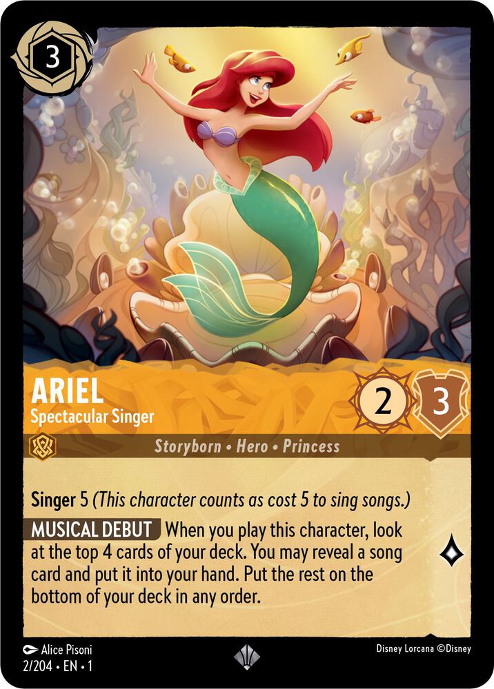 Ariel - Spectacular Singer - The First Chapter - Disney Lorcana