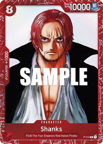 Shanks (Premium Card Collection -ONE PIECE FILM RED Edition-) One Piece Promotion Cards PR One Piece card — value and price