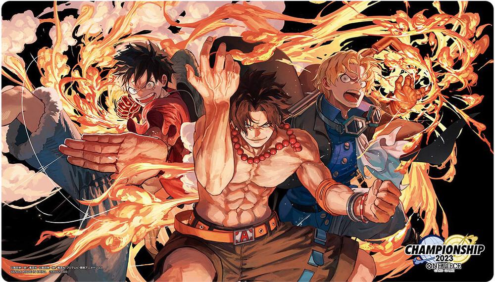 One Piece Card Game: Ace/Sabo/Luffy Playmat - Bandai Playmats