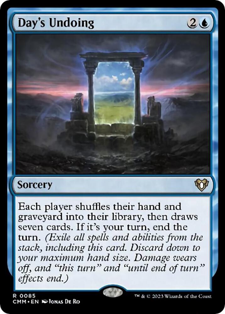 Day's Undoing 85 card