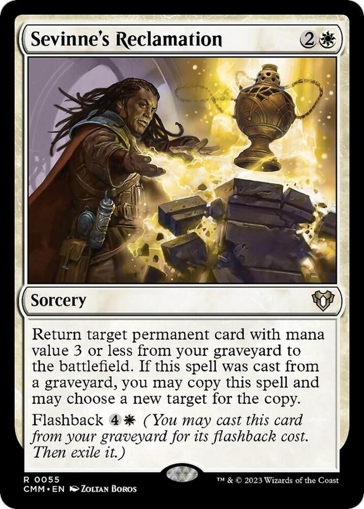 Sevinne's Reclamation 55 card