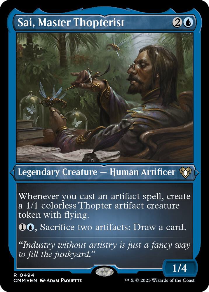 Sai, Master Thopterist (Foil Etched) 494 card