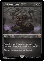 Demonic Tutor (Foil Etched) - Commander Masters - Magic: The