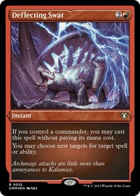 Deflecting Swat (Foil Etched) - Commander Masters