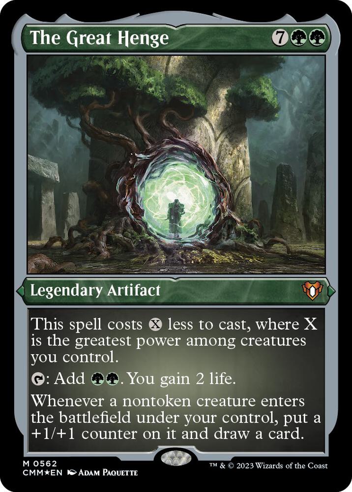 MTG 英語 FOIL グレートヘンジ The Great Henge The Great Henge (Foil Etched) - Commander Masters - Magic