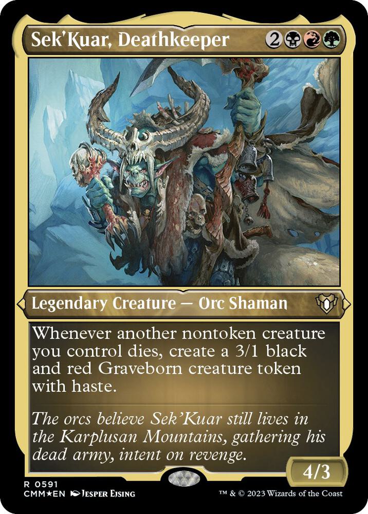 Sek'Kuar, Deathkeeper (Foil Etched) 591 card