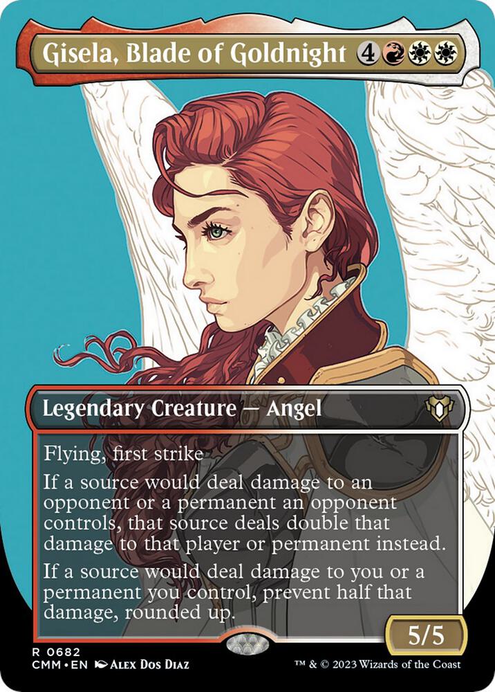 Gisela, Blade of Goldnight (Borderless) Commander Masters Magic The Gathering