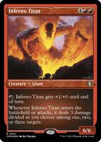 Inferno Titan (Foil Etched) - Commander Masters - Magic: The