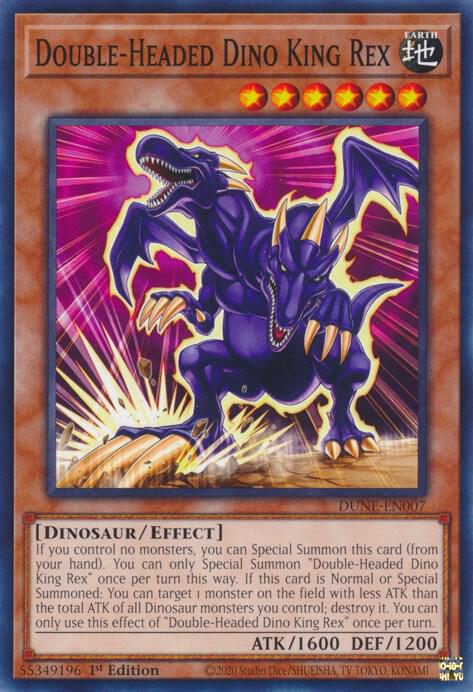 Double-Headed Dino King Rex - Duelist Nexus - YuGiOh - TCGplayer.com