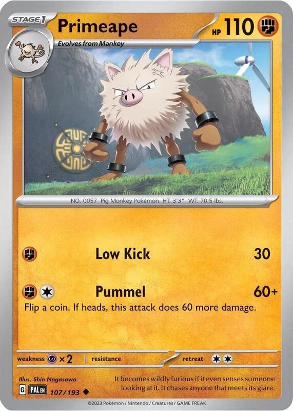 Primeape - 107/193 (Cosmos Holo) 107/193 from Miscellaneous Cards & Products