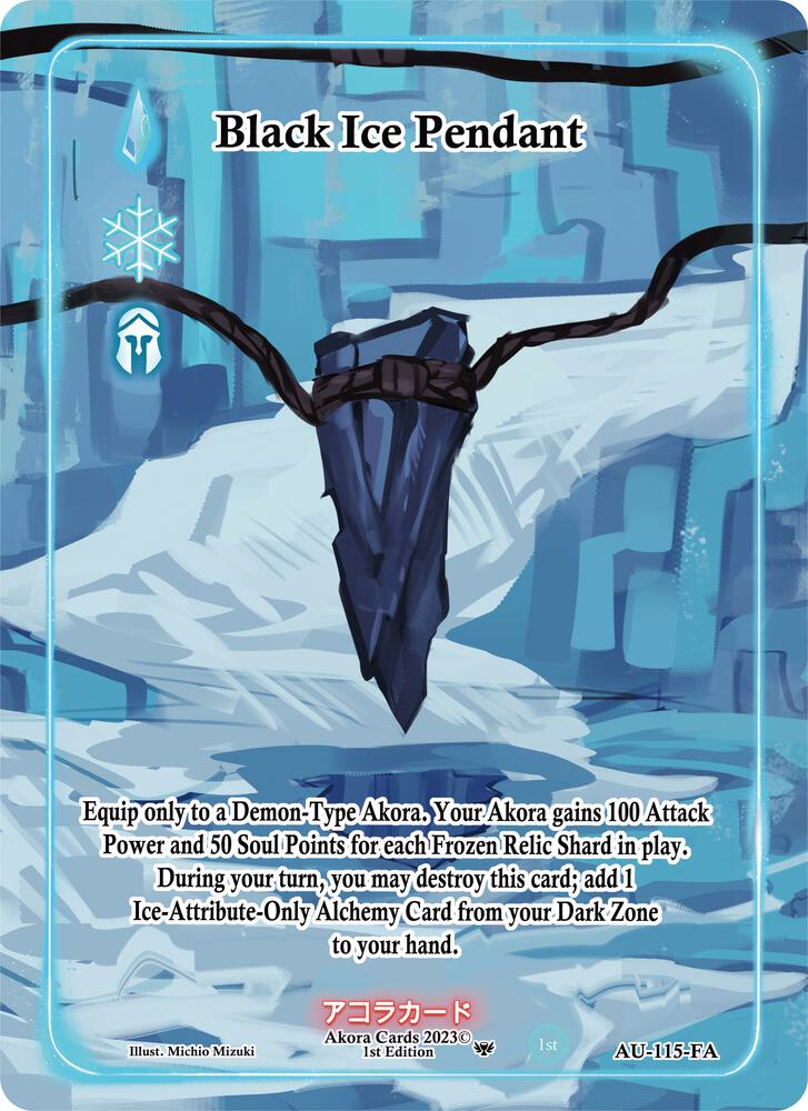 Black Ice Pendant (Full Art)