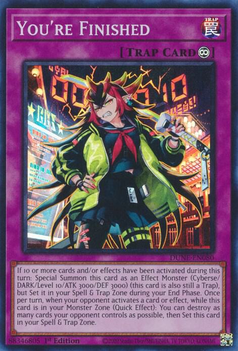 You’re Finished - Duelist Nexus - YuGiOh