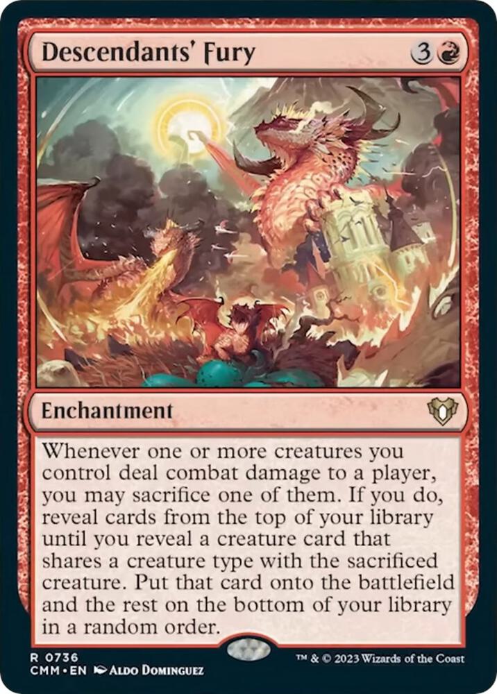 Descendants' Fury - Commander Masters - Magic: The Gathering