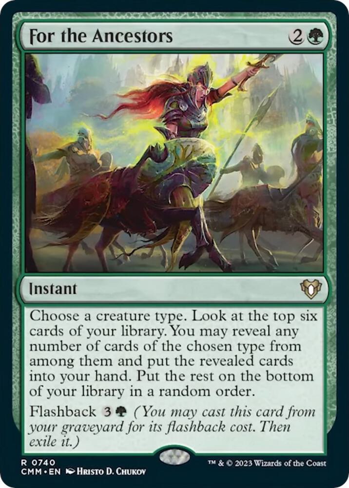 For the Ancestors 740 card