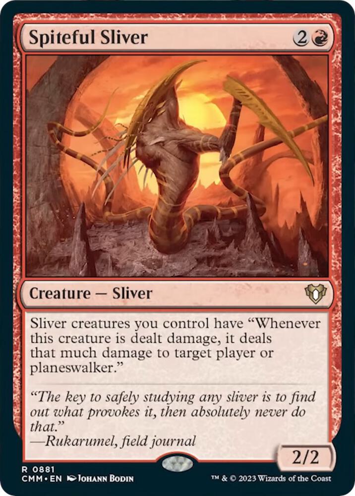 Spiteful Sliver 881 card