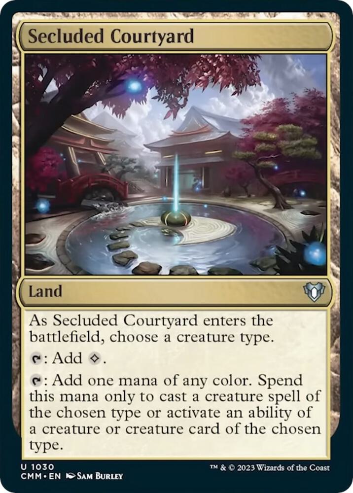 Secluded Courtyard 1030 card