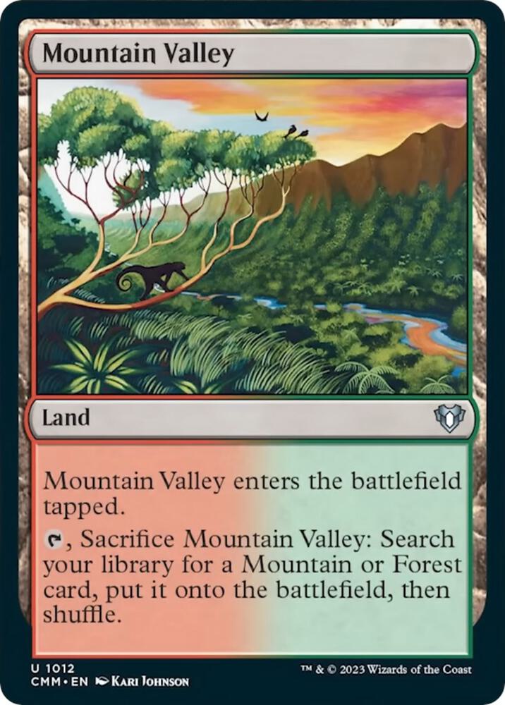 Mountain Valley 1012 card