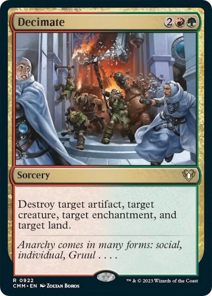 Decimate 922 card