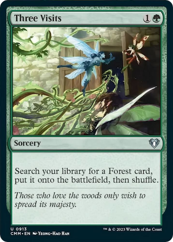 Three Visits - Commander Masters - Magic: The Gathering