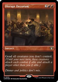Disrupt Decorum (Foil Etched)