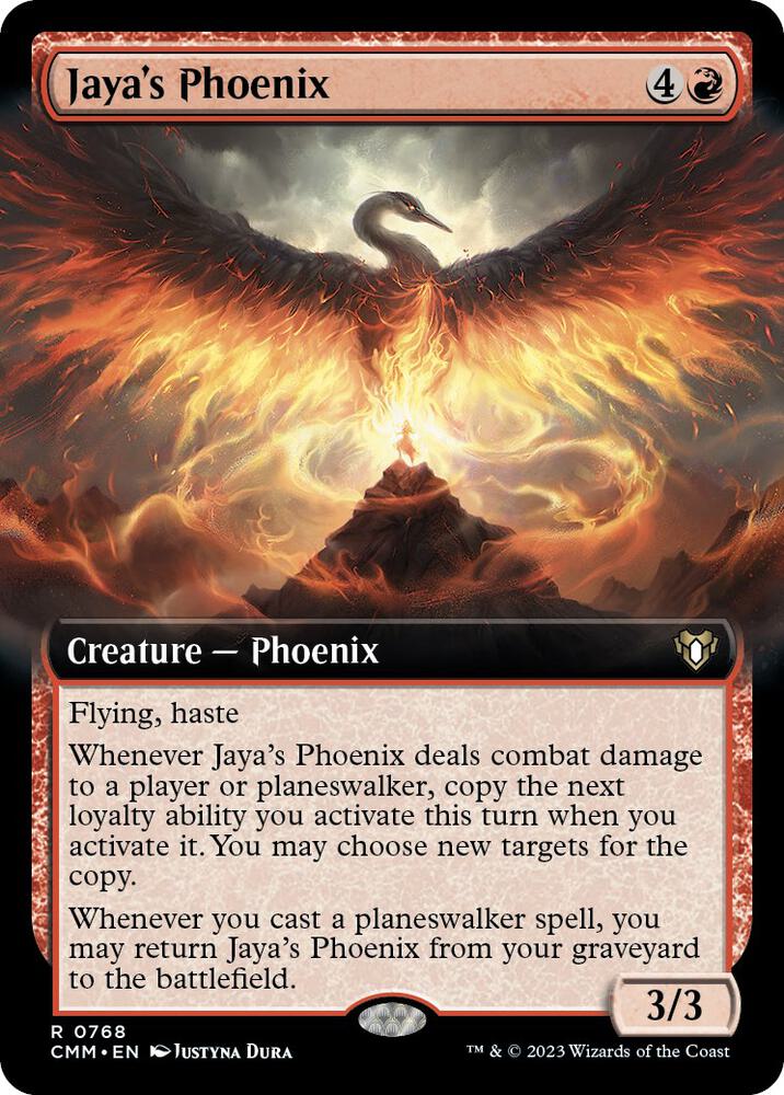 Jaya's Phoenix (Extended Art) 768 card