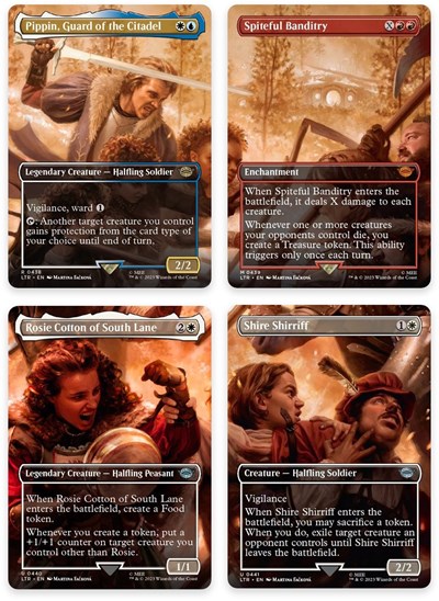 The Scouring of the Shire Scene [Set of 4]