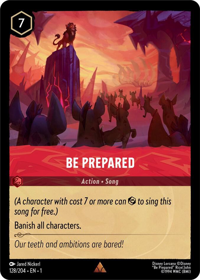 be prepared foil ロルカナ Be Prepared - The First Chapter - Disney Lorcana - TCGplayer.com