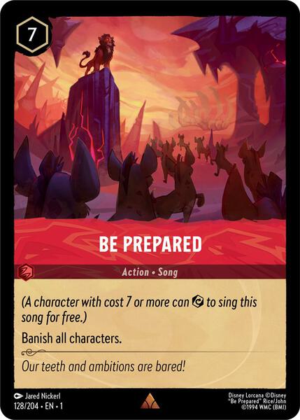 Be Prepared - The First Chapter - Disney Lorcana - TCGplayer.com