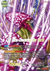 Cell Max // Cell Max, Devouring the Earth (Gold-Stamped) card art