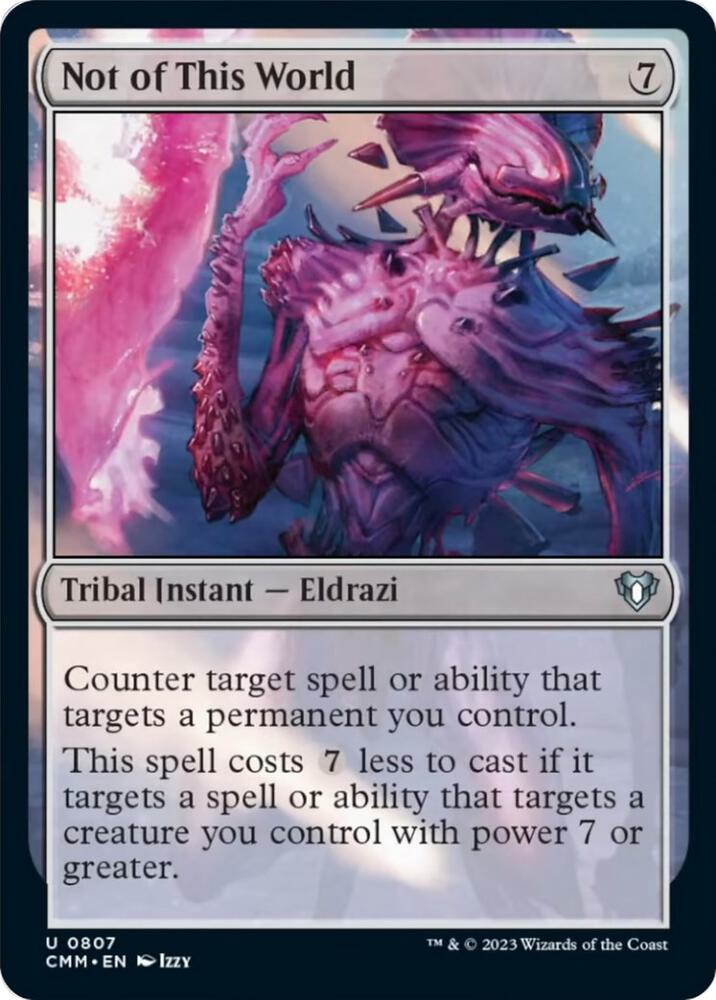Not of This World - Commander Masters - Magic: The Gathering