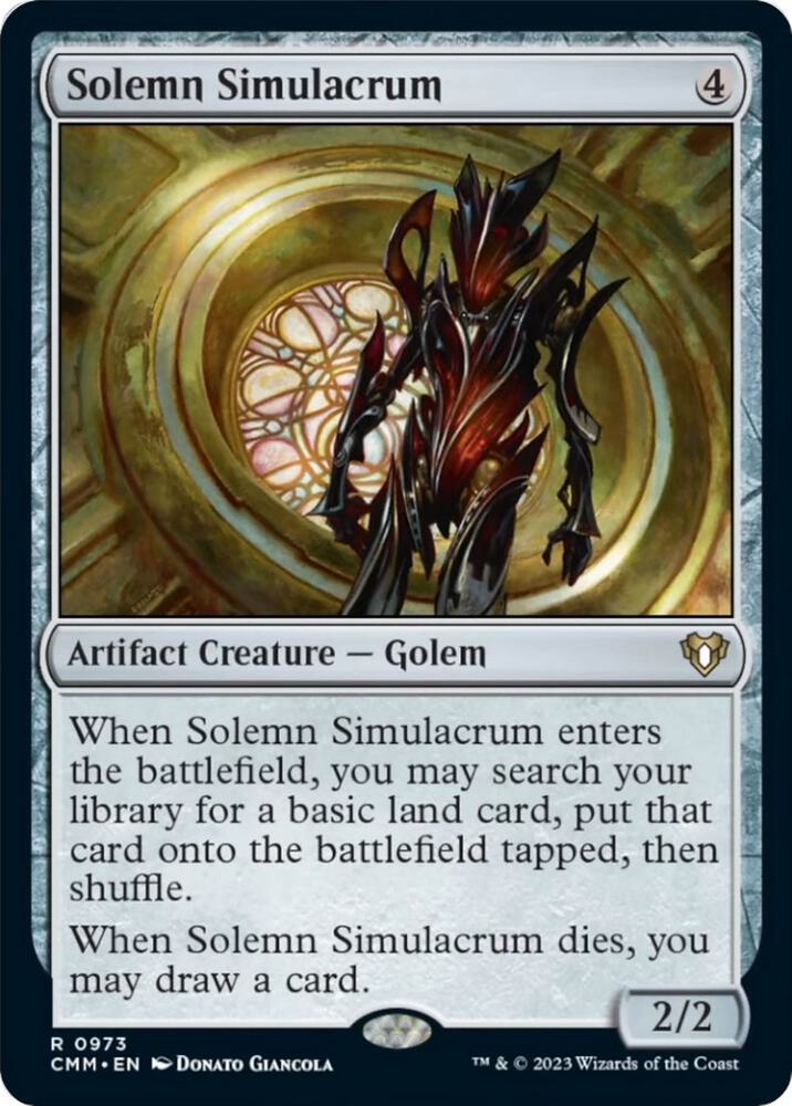 Solemn Simulacrum 973 card