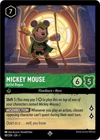 Mickey Mouse - Artful Rogue card