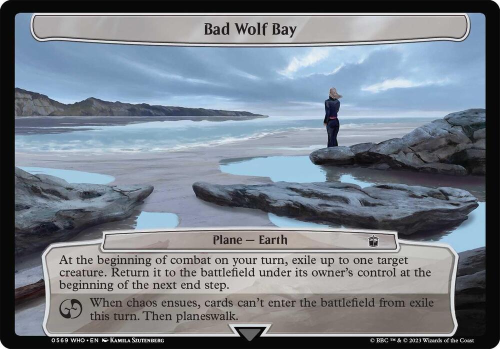 Bad Wolf Bay - Planechase: Universes Beyond: Doctor Who - Magic: The Gathering - TCGplayer.com Bad Wolf Bay - Planechase: Universes Beyond: Doctor Who - Magic: The Gathering - TCGplayer.com