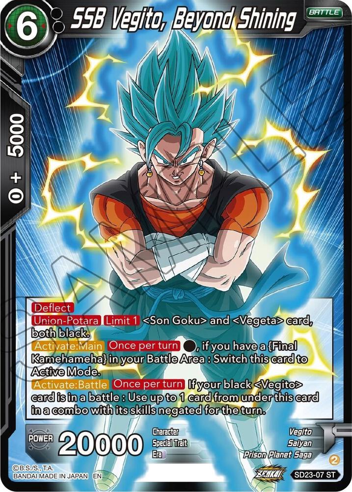SSB Vegito, Beyond Shining - Critical Blow - Dragon Ball Super