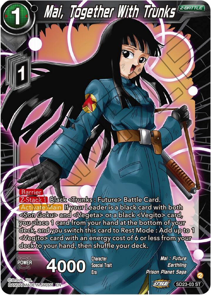 Mai, Together With Trunks - Critical Blow - Dragon Ball Super