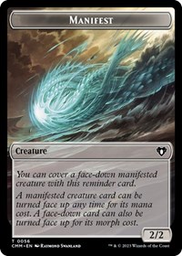 Manifest // Phyrexian Germ Double-Sided Token