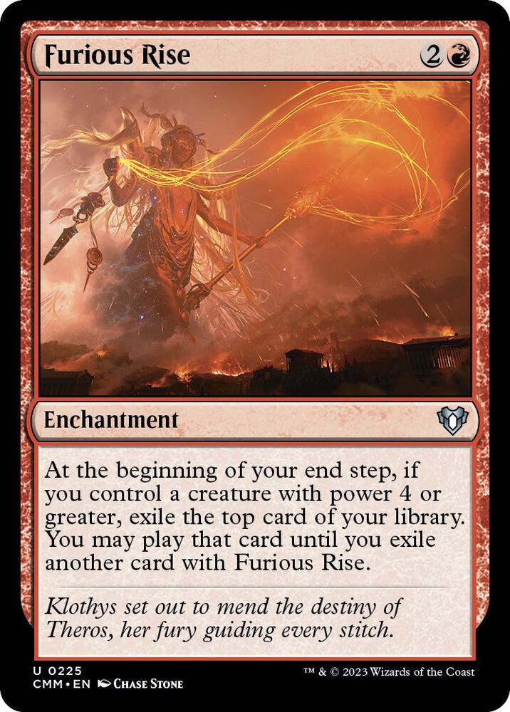 Furious Rise 225 card