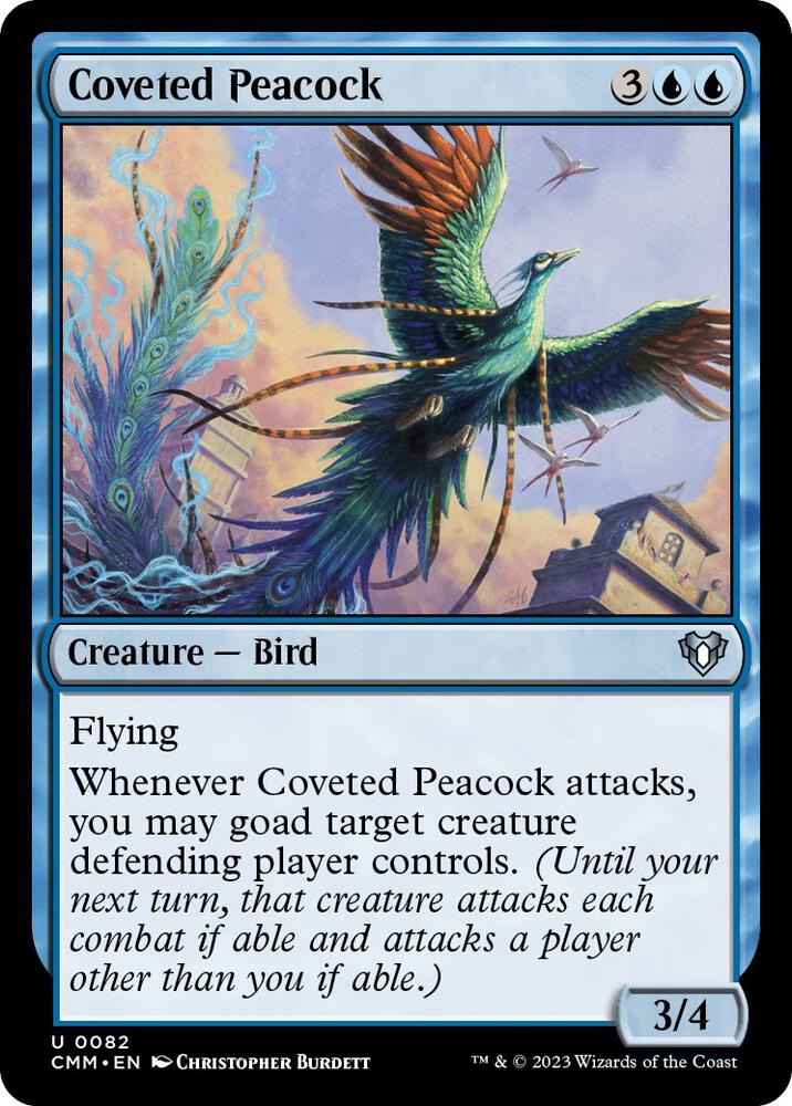 Coveted Peacock 82 card