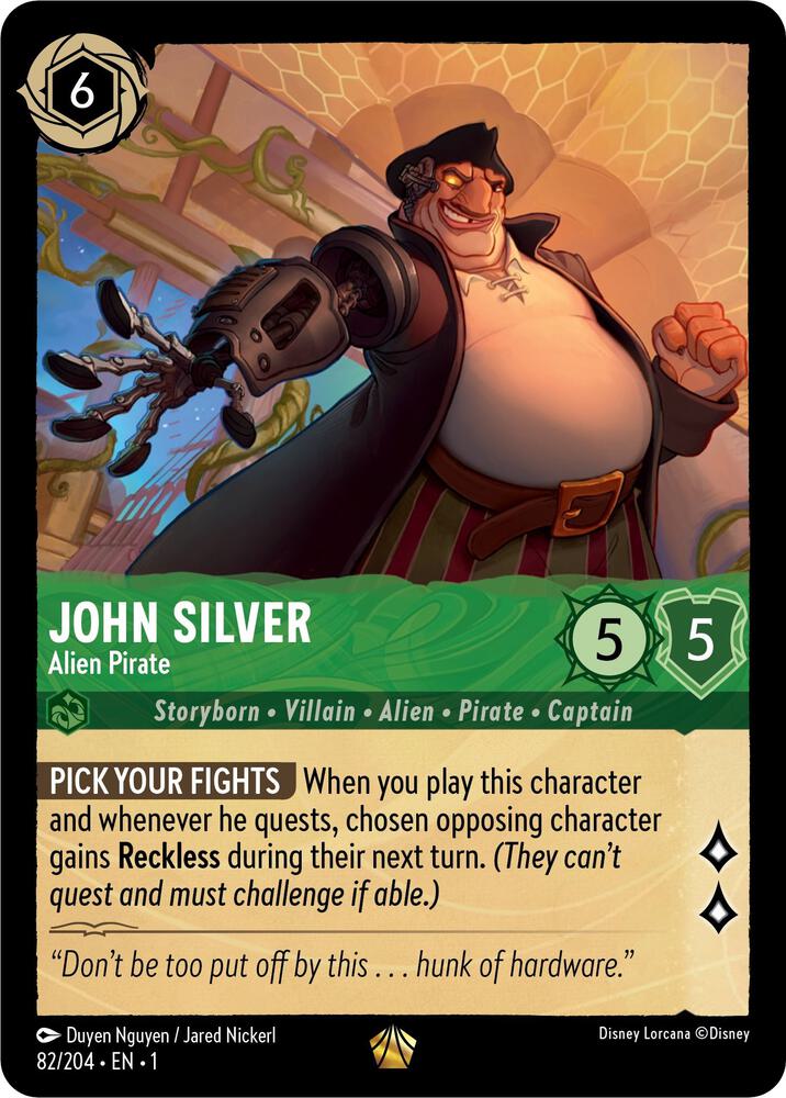 John Silver Alien Pirate The First Chapter Disney Lorcana