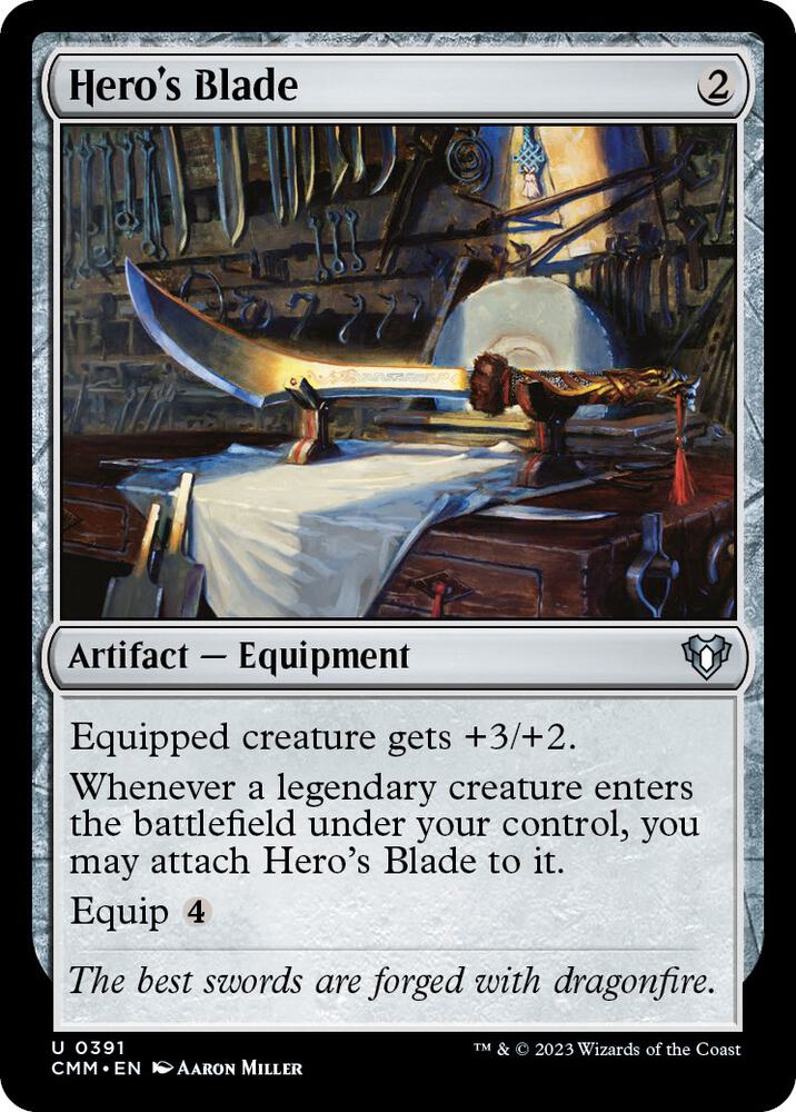 Hero's Blade 391 card
