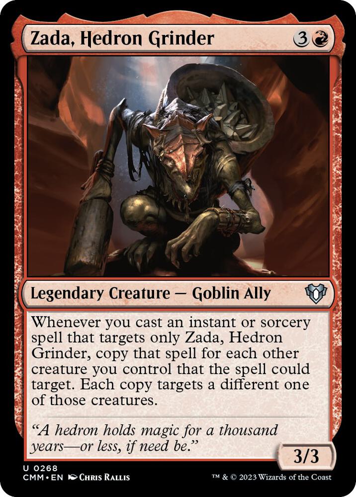 Zada, Hedron Grinder - Commander Masters - Magic: The Gathering - TCGplayer.com Zada, Hedron Grinder - Commander Masters - Magic: The Gathering - TCGplayer.com