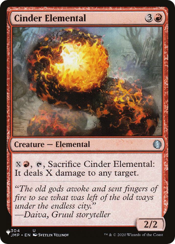 Cinder Elemental 304/078 card
