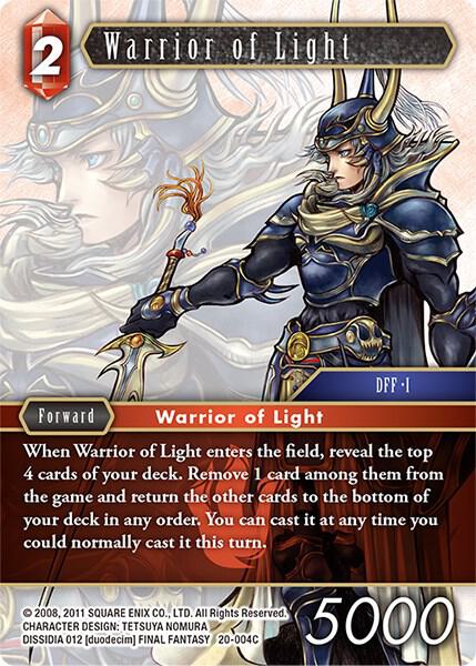 Warrior of Light - Dawn of Heroes - Final Fantasy TCG - TCGplayer.com