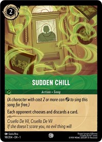 Sudden Chill - The First Chapter - Lorcana card