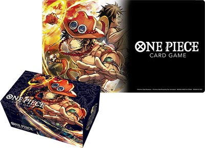 One Piece Card Game: Playmat and Storage Box Set - Portgas.D.Ace