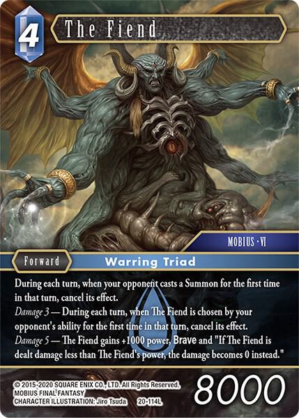 The Fiend - Dawn of Heroes - Final Fantasy TCG - TCGplayer.com