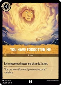 You Have Forgotten Me - The First Chapter - Lorcana card