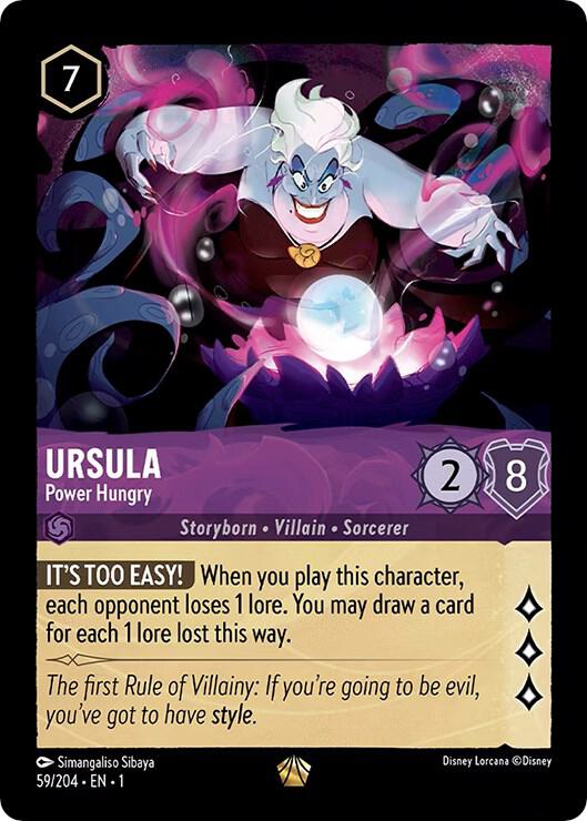 Ursula　パクパクモンスター Ursula - Power Hungry - The First Chapter - Disney Lorcana